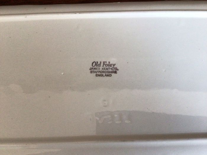 Vintage Old Foley 10 Inch ceramic trinket tray