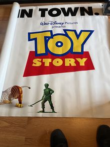 Toy Story Original Cinema Banner and Lobby Photos. Very Big. Rectangular