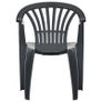 Stackable Garden Chairs 45 pcs Plastic Anthracite Image 5