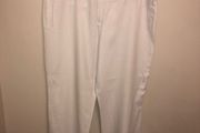 White linen trousers (size 18)