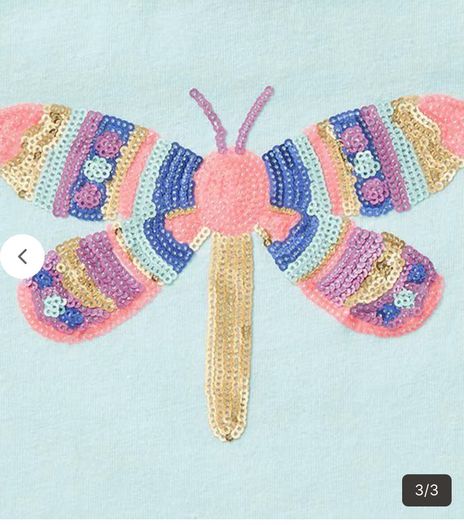 Target Australia Short Sleeve Sequin Dragonfly T-Shirt Age 1 EUC