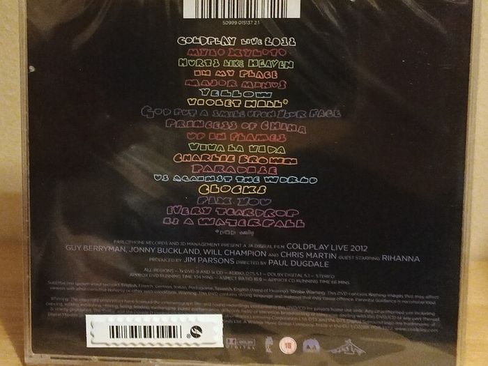 Coldplay Live 2012 DVD+ CD