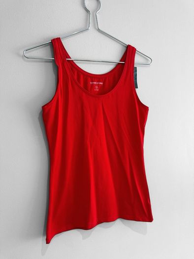 New Dunnes Stores Red Stretch Vest Top