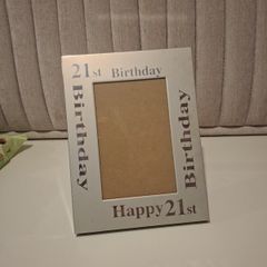 21st birthday frame