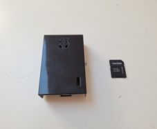 Raspberry Pi + Case + microSD Adapter