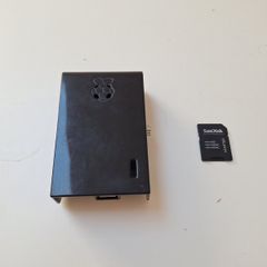 Raspberry Pi + Case + microSD Adapter