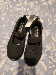 black memory foam trainers