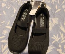 black memory foam trainers