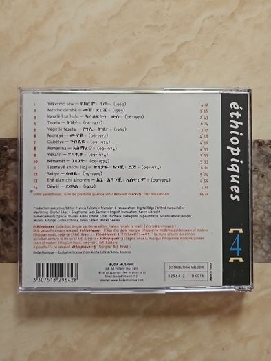 Ethiopiques 4  CD - Ethio Jazz & Musique Instrumentale 1969-1974