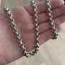 Antique Silver Plated Rolo Chain & Bracelet Image 6