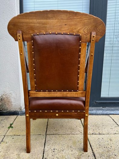 wood armchair vintage