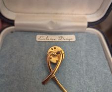 Vintage Loving Heart Brooch