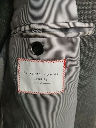 Selected Homme Identity Blazer Medium Grey