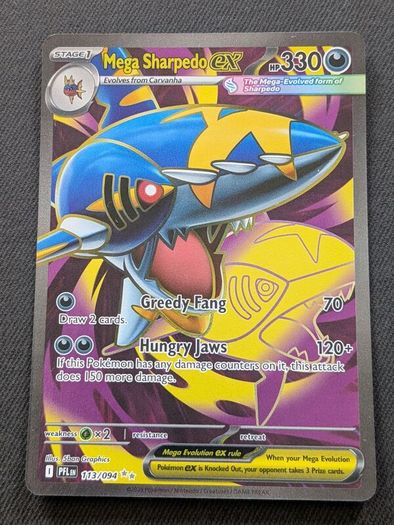 Mega Sharpedo EX 113/094 : Phantasmal Flames Holo