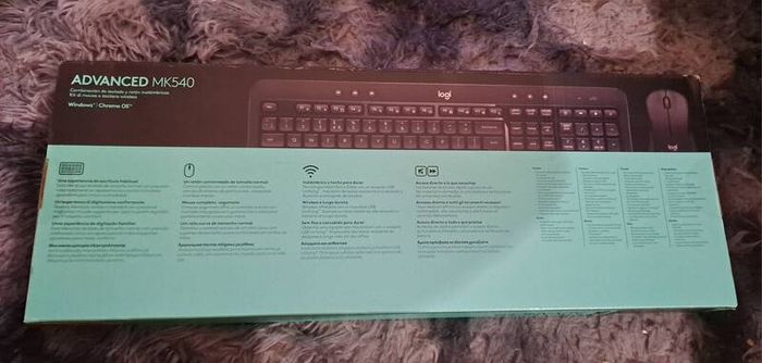 Wireless Spanish keyboard and mouse Logitech MK540 - Advanced