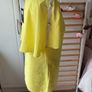 Statement bright yellow top size 10 cape effect short sleeve top Image 3
