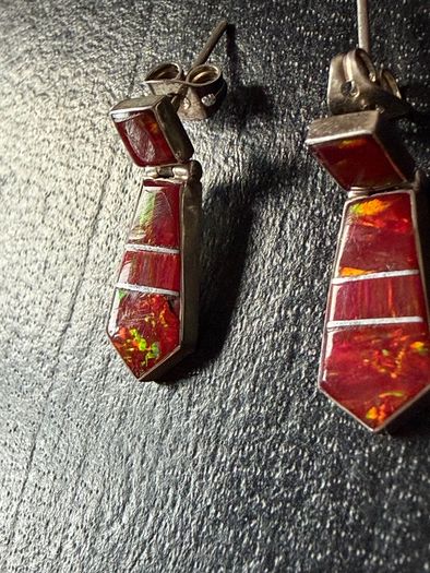 silver earrings
