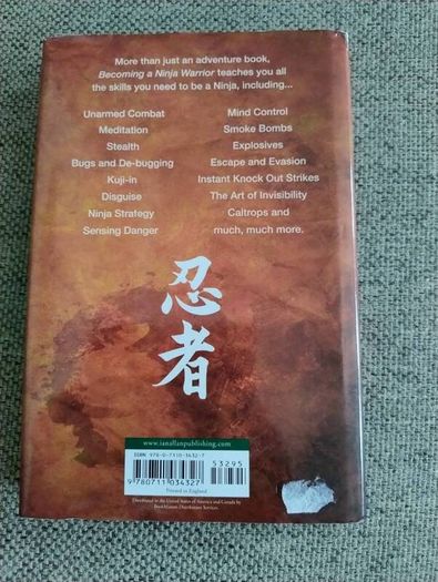 Becoming a Ninja Warrior by Martin Faulks 2010 hardback with dustcover in very good condition FREE STANDARD POSTAGE INCLUDED