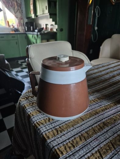 Camping Teapot Vintage Mid Century campervan Welware Thermal Teapot