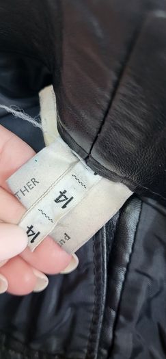 Vintage black genuine SPHINX leather pegged style high waisted pants with side and back pockets  14UK - Fit (12-14UK)