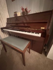 Piano (upright) for sale with stool