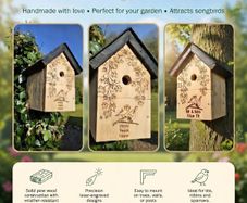 Personally Engraved Bird Boxes