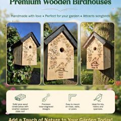 Personally Engraved Bird Boxes
