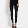 Black Molly Coated Mid Rise Skinny Jeans - January Clearance Image 3
