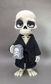 Grim Reaper Skeleton 3D Printed Halloween Figure  decoration
