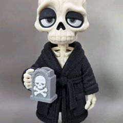 Grim Reaper Skeleton 3D Printed Halloween Figure  decoration
