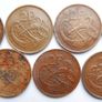 Vintage- Ireland, 2 Pence Bronze Coins Image 7