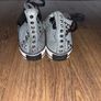 Converse grey studded UK4 hi top trainers Image 3