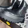 Brand New In the box Buffalo Pluto Chelsea Boots Black Platform Chunky Lug Sole Ankle Boots UK 6 Eu 39 Image 4