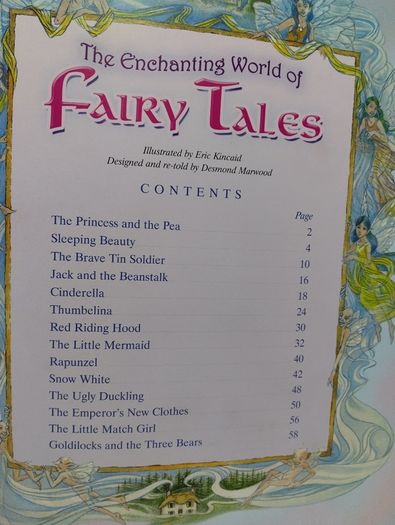 The Enchanting World Of 14 Classic Fairy Tales, Large Hardback Book