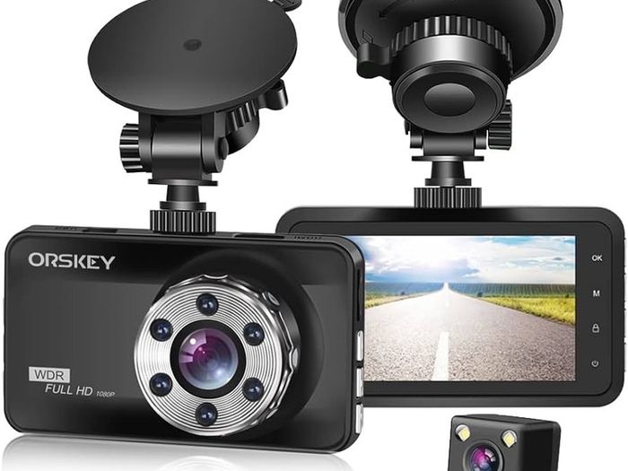 FREE EXPRESS SHIPPING Dash Cam Front and Rear 1080P Full HD Dual Dashboard Camera Dashcam for Cars 170 Wide Angle HDR with 3.0" LCD Display Night Vision Motion Detection and G-sensor
