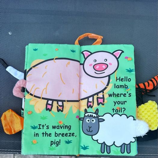 jollybaby soft book Brand New Farm Tail
