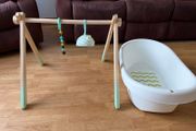 FREE.Wooden baby play gym and baby bath