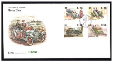1989 Ireland Irish Motoring Classics Commemorative Stamps An Post First Day Cover (FDC)