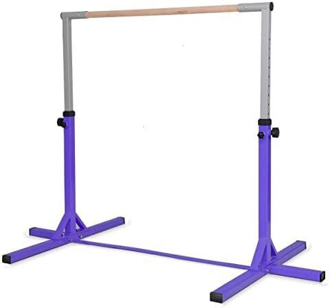 Gymnastics Bars, Junior Training Kip Bar Gymnastics Equipment for Home,Adjustable Height Folding Horizontal Bar with Gymnastic Rings for Kid