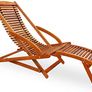 Sun lounger Sunbed Wooden Lounger Garden Furniture Hammock Foldable Image 2