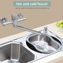 Colfuline Kitchen Sink Faucet Brushed Stainless Steel Image 3