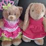 Build a Bear x 4 with outfits on. Image 2
