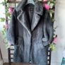 coat new look charcoal grey fake fur coat size 10 Image 6