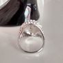 Platinum Plated Crystal Ring Image 7