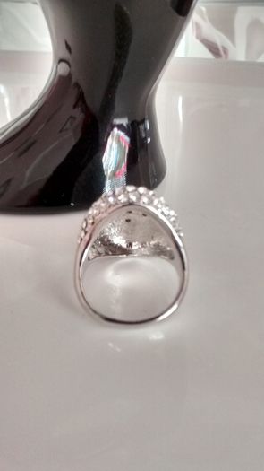 Platinum Plated Crystal Ring