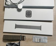 Apple Watch Series 8 GPS + Cellular, 45mm Stainless Steel Case with Silver Link Bracelet