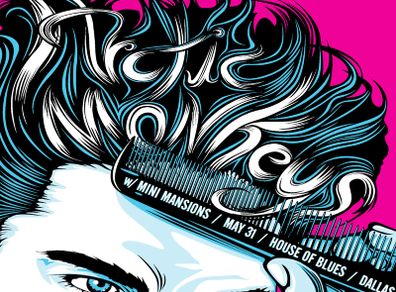 Arctic Monkeys - House of Blues Dallas - Rare Mini Print/Poster