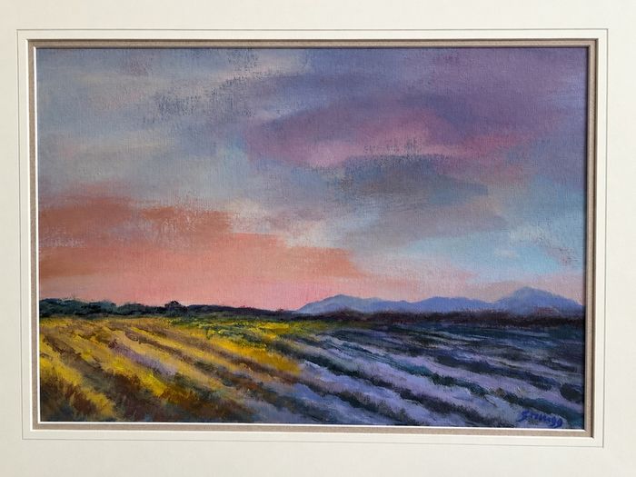 Beautiful Original Landscape Painting Professionally Framed - Ready to Hang