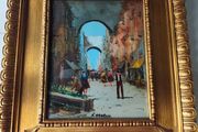 Oil painting Vecchia Napoli, N. Amoroso