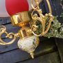 Vintage Brass Framed Chandelier Image 5